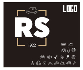 RS Initial Logo for your startup venture
