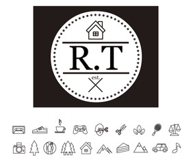 RT Initial Logo for your startup venture