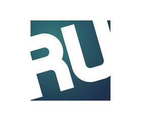 RU Initial Logo for your startup venture