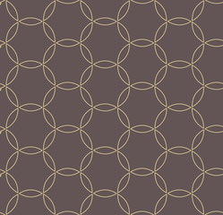 Naklejka premium Seamless golden ornament. Modern stylish geometric pattern with repeating elements