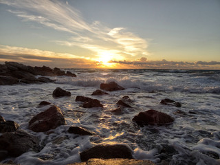 coucher de soleil à Sanary