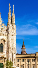 Fototapeta na wymiar View of Milan Cathedral - Italy