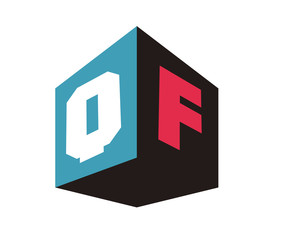 Fototapeta premium QF Initial Logo for your startup venture