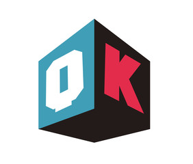 QK Initial Logo for your startup venture