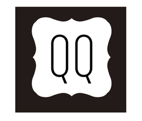 QQ Initial Logo for your startup venture