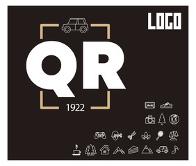 QR Initial Logo for your startup venture