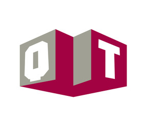 QT Initial Logo for your startup venture