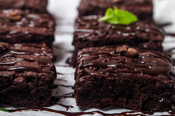 homemade chocolate brownies