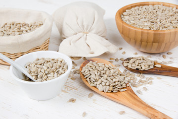 Sunflower Seed Heaps