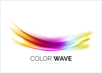 Blurred vector wave design elements