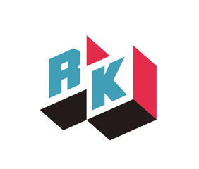 RK Initial Logo for your startup venture