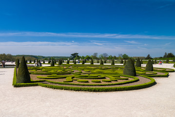 VERSAILLES, FRANCE - April 24, 2009: Garden of Versailles in Paris, France.