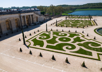 VERSAILLES, FRANCE - April 24, 2009: Garden of Versailles in Paris, France.