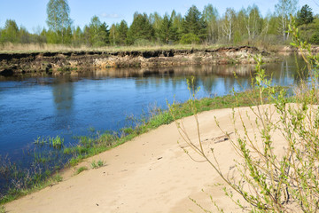 The beginning of may on a protected river.