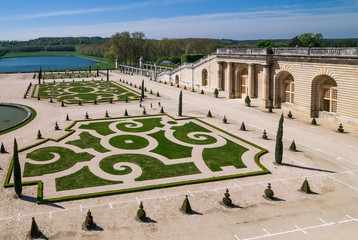 VERSAILLES, FRANCE - April 24, 2009: Garden of Versailles in Paris, France.