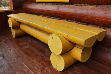 Лавка на террасе. © vubaz