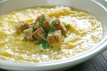 Tyrolean potato milk soup