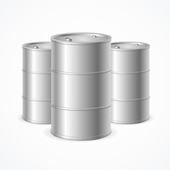 Oil Barrel Drums. Vector