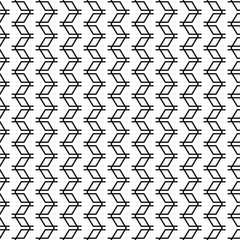 Obraz premium Seamless black and white vector background with abstract geometric shapes. Print. Cloth design, wallpaper.