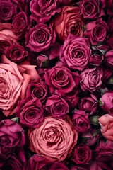 Gartenposter Romantischer Stil Rosen Hintergrund
