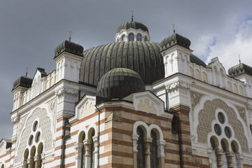 Fototapeta na wymiar The Sofia Synagogue is the largest synagogue in Southeastern Europe, one of two functioning in Bulgaria on April 14 2016 in Sofia Bulgaria