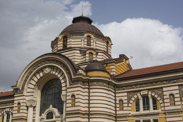 Fototapeta na wymiar Central public mineral bath house in Sofia, Bulgaria