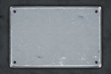 Obraz premium Metal plate background. 3D illustration.