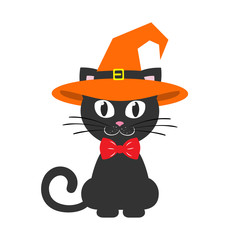cat in witch hat