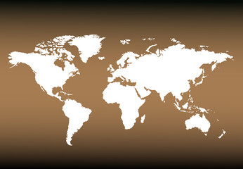 Obraz na płótnie Canvas World map countries colorful. Vector illustration.