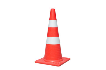 Traffic cone isolated on white background