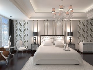 Bedroom Interior 3D Rendering