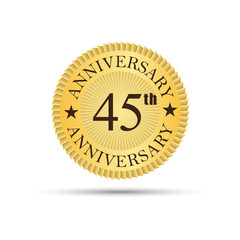 45 years anniversary logo