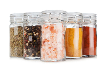 Set of different herbs and spice