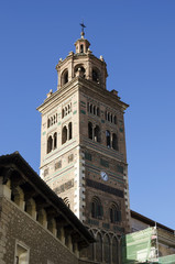Fototapeta na wymiar Teruel, torre de la Catedral
