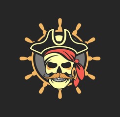 Marine emblem skull