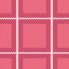 Knitted seamless pattern, background or texture. Vector illustration.