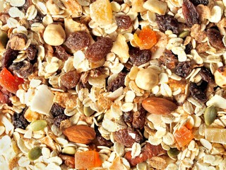 Muesli with fruits and nuts