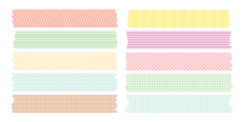 sweet line pattern masking tape collection