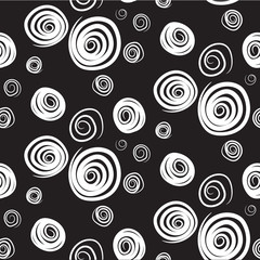 white pattern of curls