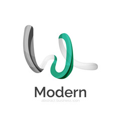 Obraz premium Vector ribbon logo