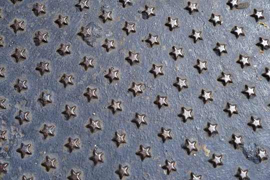 textura o fondo de metal con estrellas