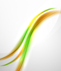 Bright color wave with blur and glowing effects