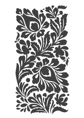 Floral folkloric element isolated, vector illustration