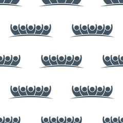Teamwork People Group seamless pattern background. Vector graphic design illustration