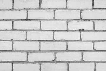 Wall of white brick