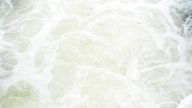 Weir on a river stream. Havel River (Germany)