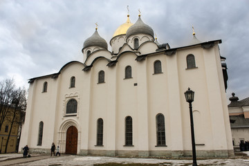 Fototapeta na wymiar Entrance to the Cathedral of St. Sophia.