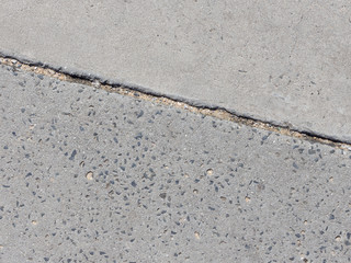 concrete surface of two kinds