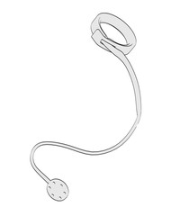 2d cartoon illustration of gastric band