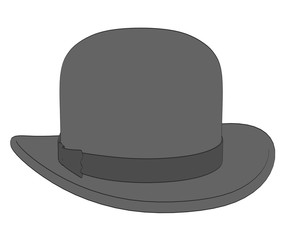 2d cartoon illustration of hat
